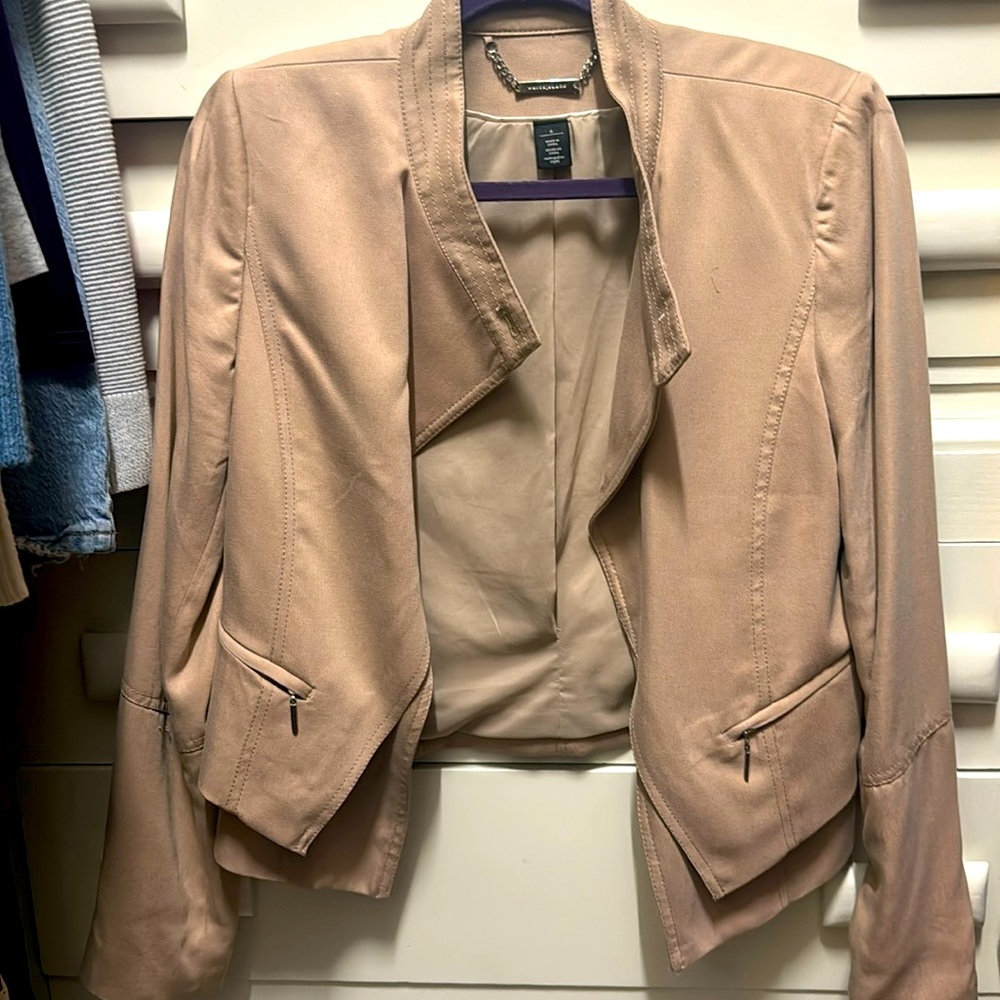 WHBM pink blazer.